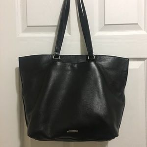 Rebecca Minkoff genuine leather black tote